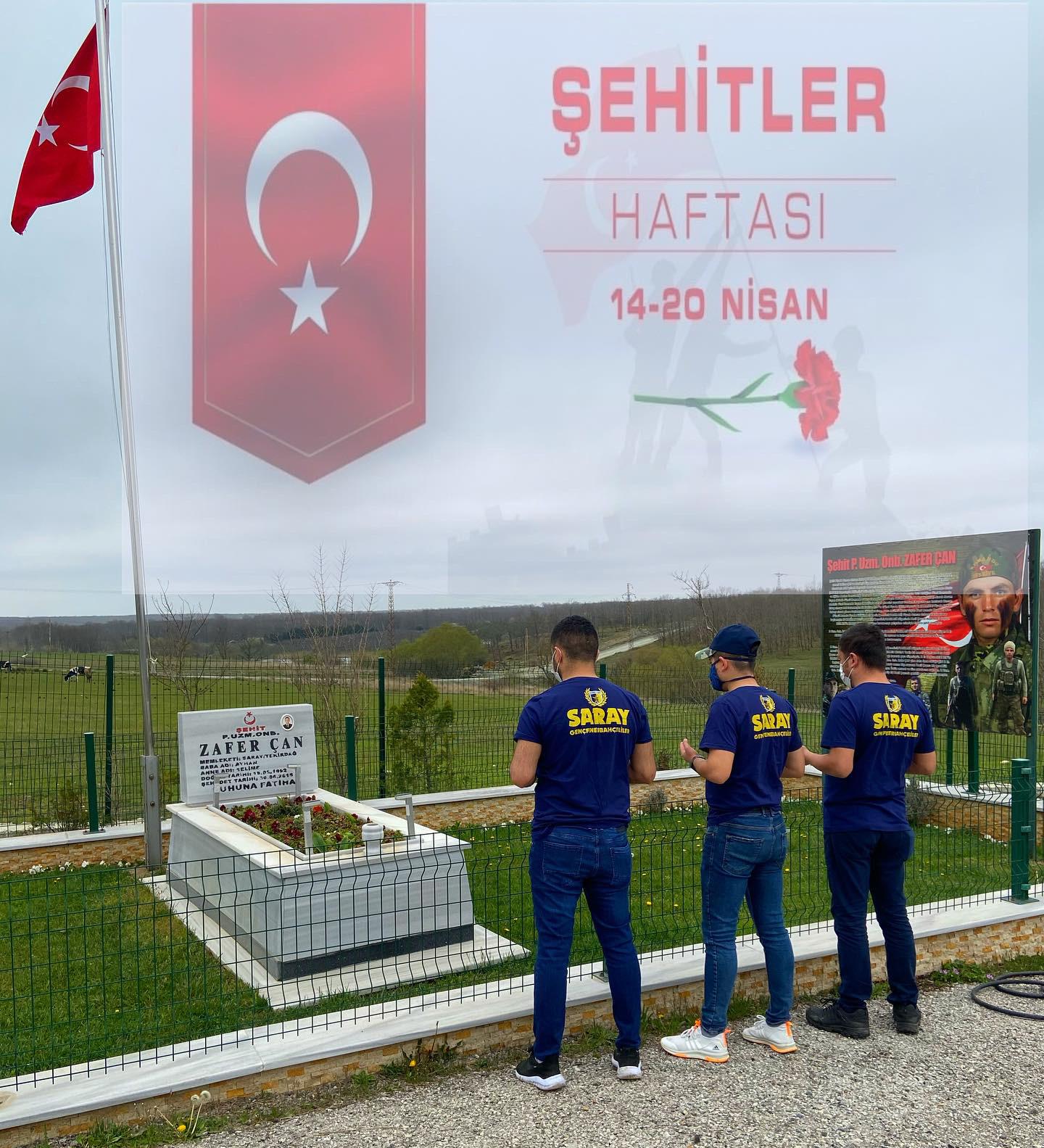 GFB Şehitler Haftası Münasebeti İle Şehitlerimizi Kabri Başında Andı