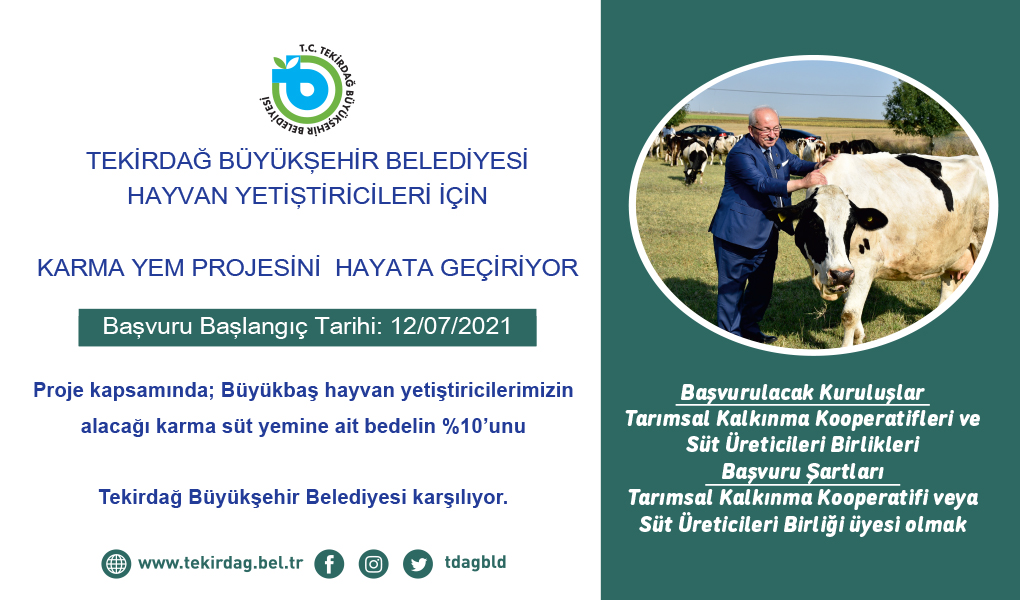 Hayvan Yetiştiricileri İçin Karma Yem Projesi Hayata Geçiyor